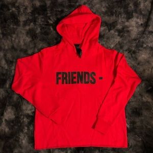 Brand New Vlone Friends Black & Red Hoodie